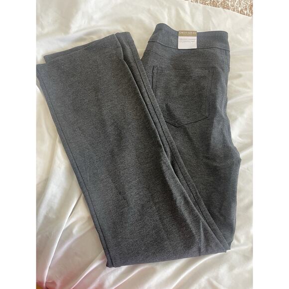 Chico’s Fabulously Slimming Ponte Bootcut Slim Pants 0.5 6 Gray Charcoal NWT - Picture 3 of 5